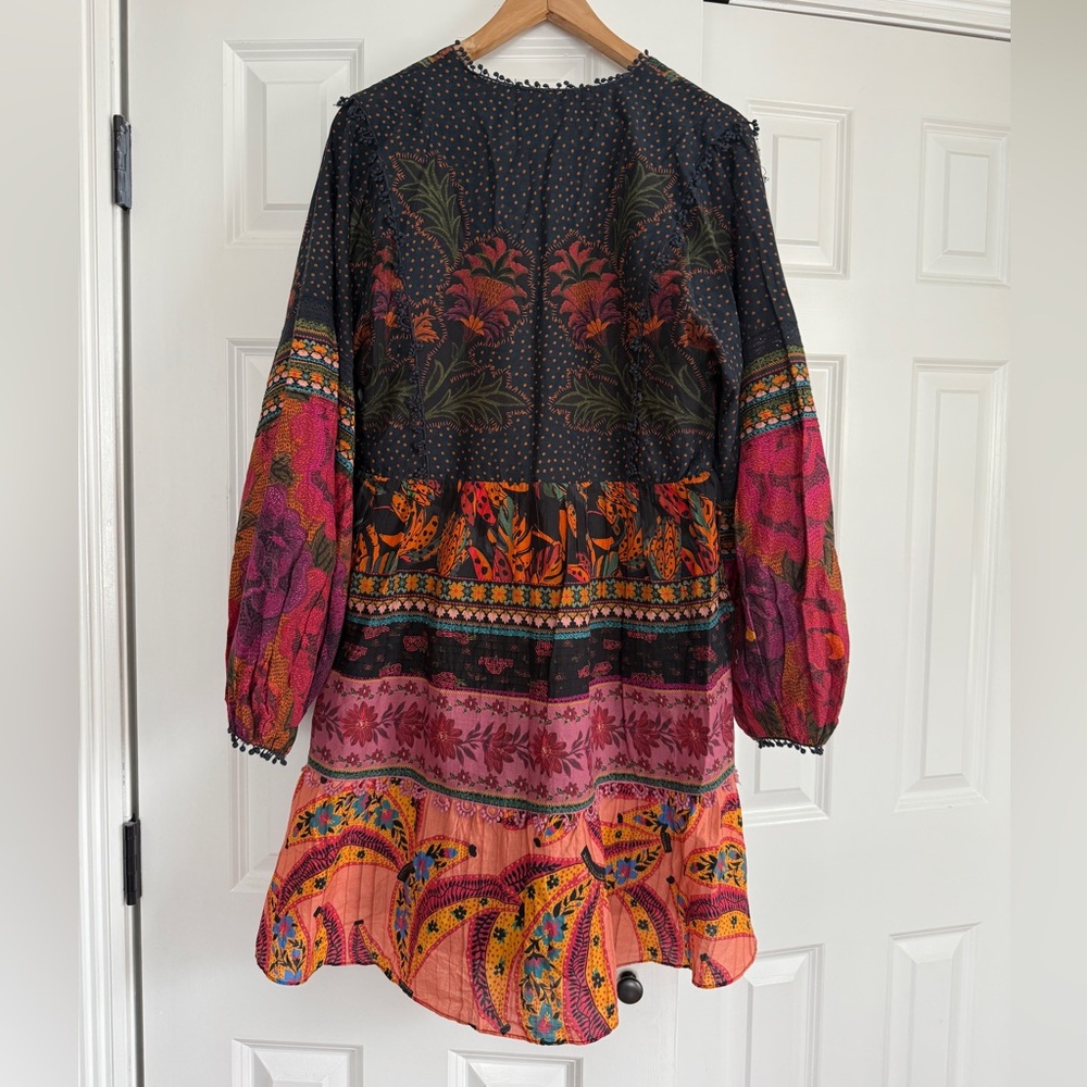 Farm Rio Mixed Patchwork Mini Dress - Picture 6 of 6